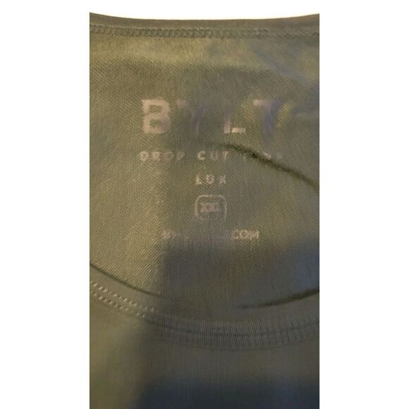 NWT BYLT Lux men 2XL Tank Muscle Tee Shirt Sleeveless Drop Cut Gym Run - Picture 3 of 3